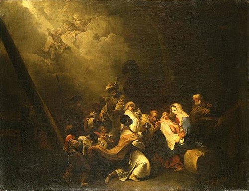 The adoration of the Magi, 1731, Christian Wilhelm Ernst Dietri