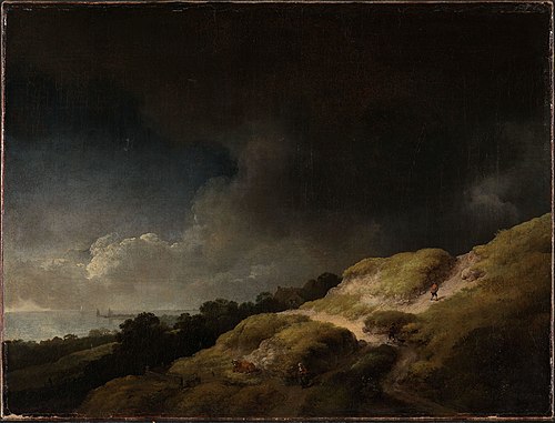Landskap med sanddyner, 1753, Christian Wilhelm Ernst Dietri
