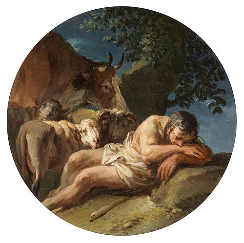 The Sleeping Shepherd, , Christian Wilhelm Ernst Dietri