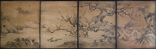Jukō-in Main Hall Wall Panel Paintings, 1566, Kanō Eitoku
