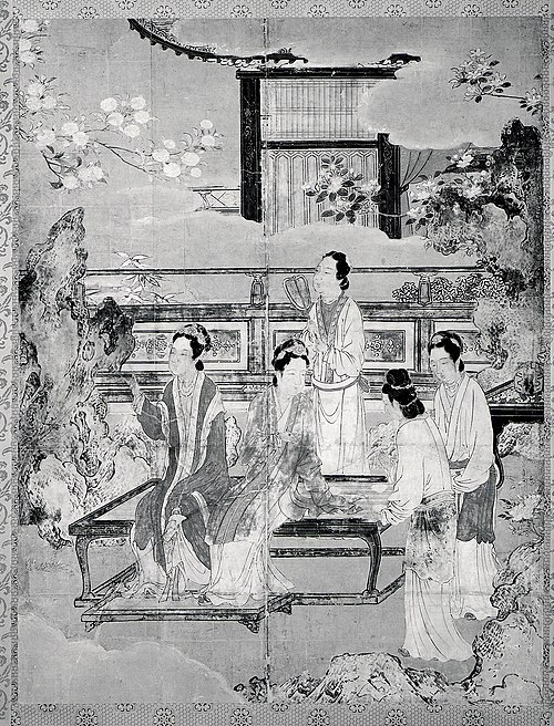 Women at Chinese Court, 1562, Kanō Eitoku