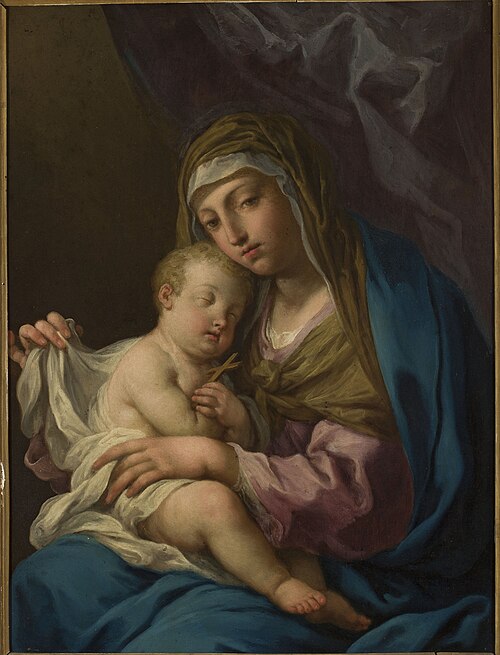 Madonna with sleeping Child Jesus, , Angelo Trevisani