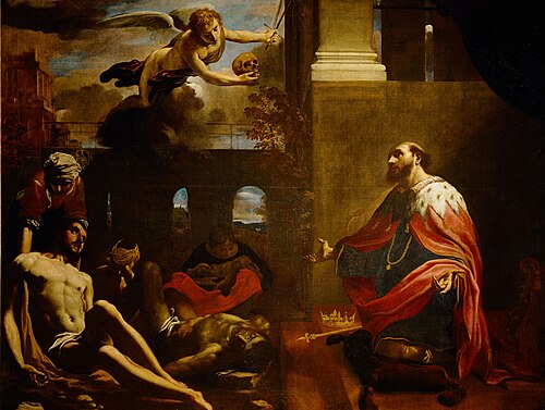Hl. Ludwig bittet um Abwendung der Pest, 1632, Carlo Bononi