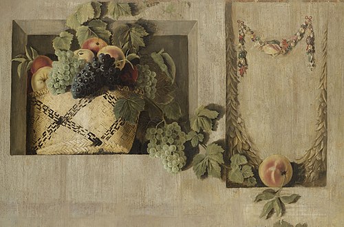 Still Life with Fruit and Flower Garlands, 1650, Jacob van Campen