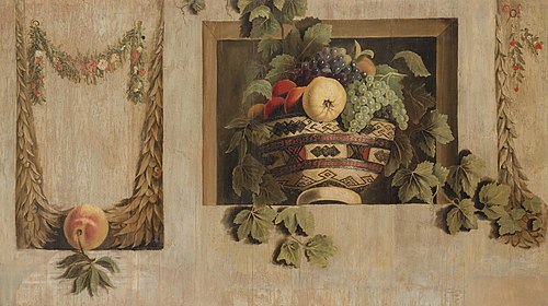Still Life with Fruit and Flower Garlands, 1650, Jacob van Campen