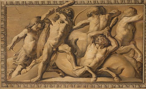 Hercules Defeated the Centaurs, 1650, Jacob van Campen