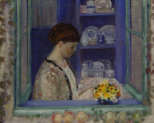 Mrs. Frieseke at the Kitchen Window, 1912, Frederick Carl Frieseke