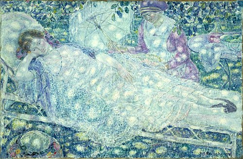 La Chaise Longue, 1919, Frederick Carl Frieseke