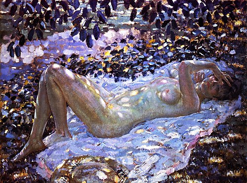 Nude in Dappled Sunlight, 1915, Frederick Carl Frieseke