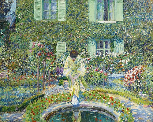 The Garden Pool, 1913, Frederick Carl Frieseke