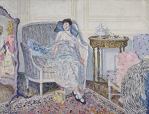 In the Boudoir, 1914, Frederick Carl Frieseke