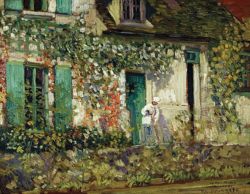 The House in Giverny, 1912, Frederick Carl Frieseke