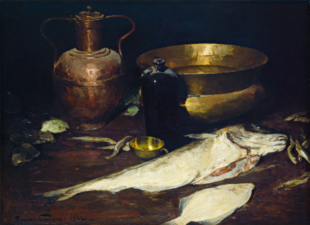 Still Life with Fish, 1882, Emil Carlsen