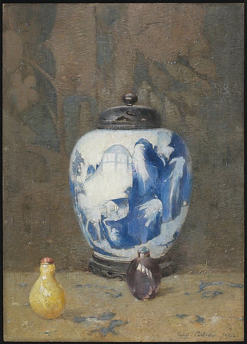 Still Life, Chinese Vase, 1922, Emil Carlsen