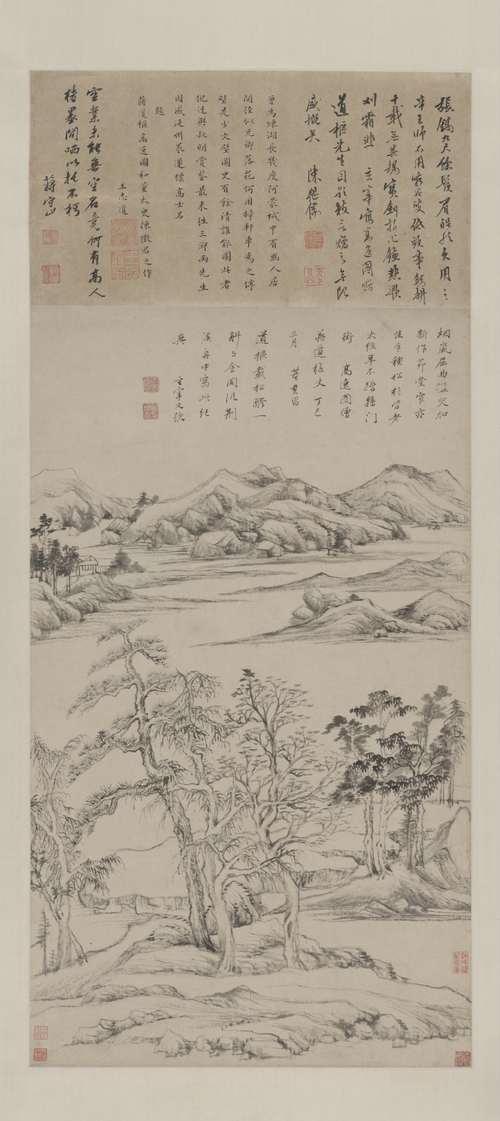 董其昌高逸图轴, , Dong Qichang