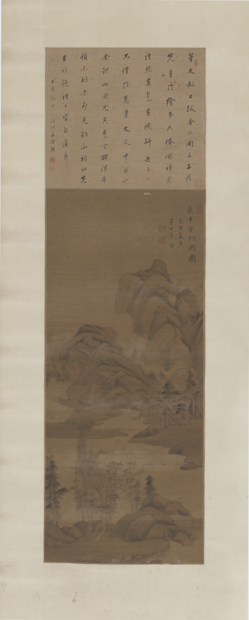 董其昌长干舍利阁图轴, , Dong Qichang