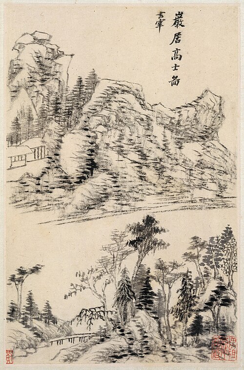 Landscapes after old masters, 1630, Dong Qichang