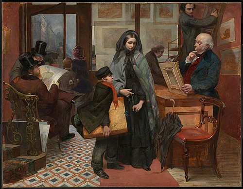 Nameless and Friendless. “The rich man’s wealth is his strong city, etc.” - Proverbs, x, 15, 1857, Emily Mary Osborn
