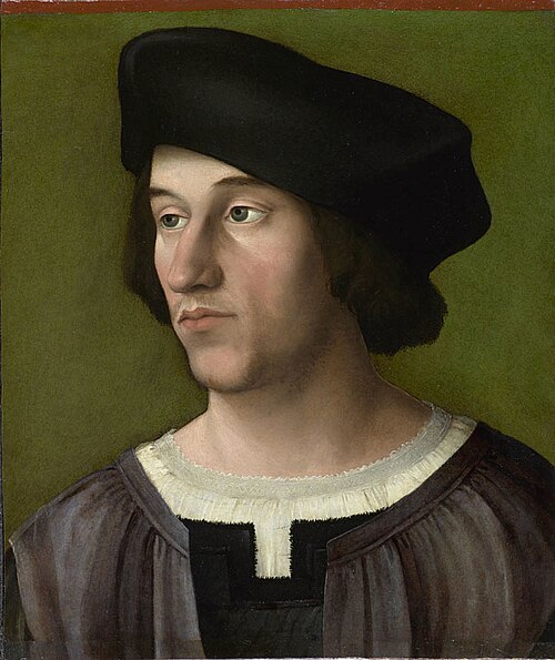 Jeune homme coiffé d'une toque, 1510, Franciabigio