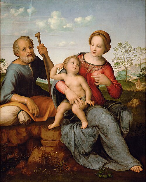 Holy Family in a Landscape, 1520, Franciabigio