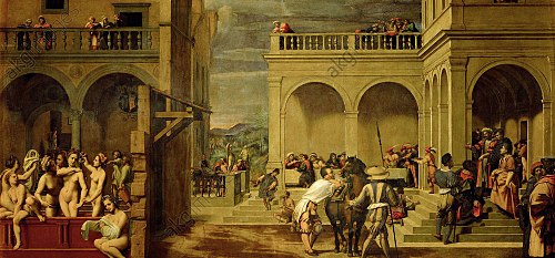 Bathsheba bathing, 1523, Franciabigio