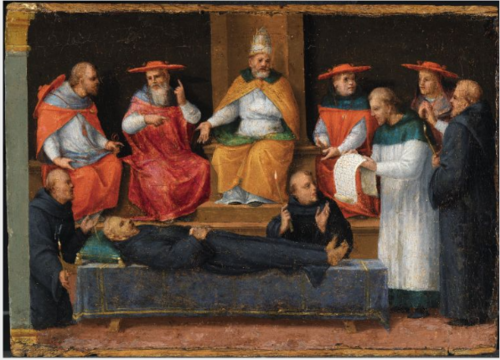 The Canonization of Saint Nicholas of Tolentino, 1515, Franciabigio
