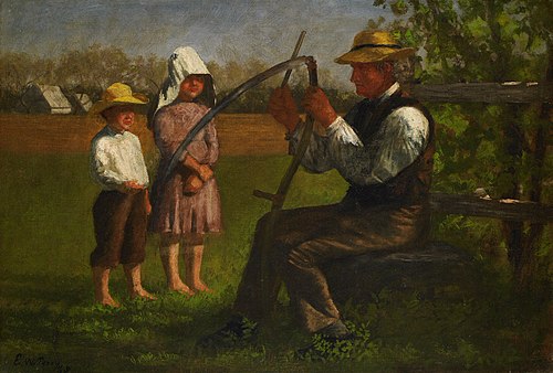 Sharpening the Scythe, 1868, Enoch Wood Perry