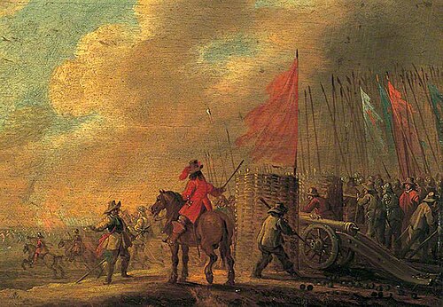Battle Scene with Artillery, , Pieter Meulener