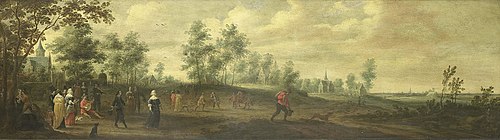 Landscape with a Dancing Couple, 1645, Pieter Meulener