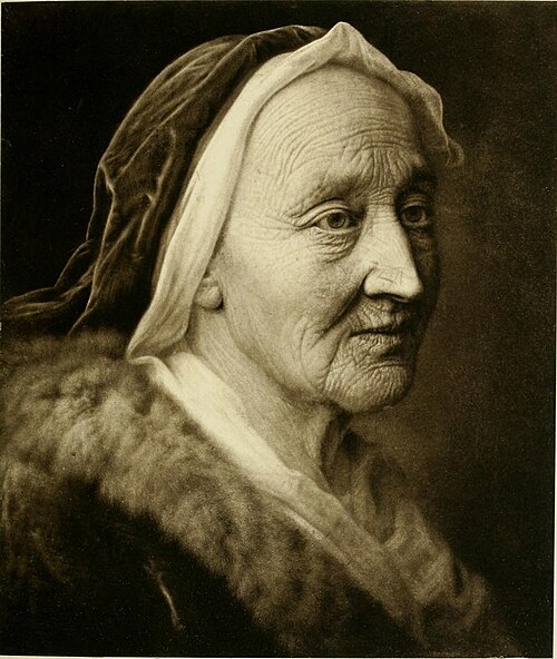 Head of an old woman, 1720, Balthasar Denner