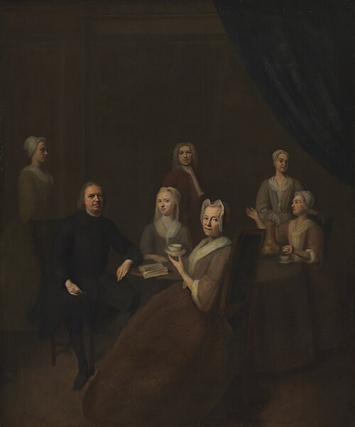 The Artist's Parents-in-Law and some of their Children, 1724, Balthasar Denner