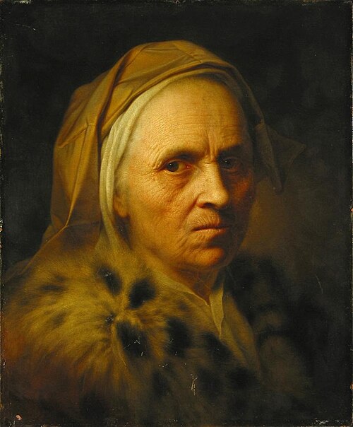 Portrait of an old woman, 1730, Balthasar Denner