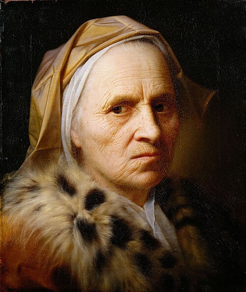 Portrait d'une femme âgée, 1721, Balthasar Denner
