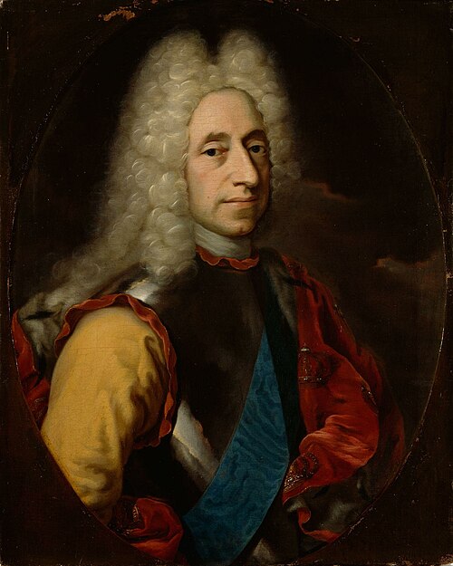 Portrait of King Frederik IV of Denmark-Norway, 1724, Balthasar Denner
