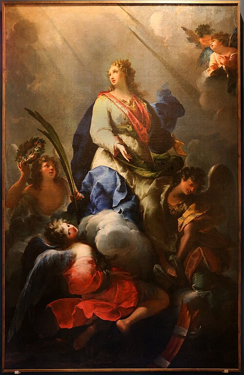 Glory of Saint Catherine of Alexandria, 1737, Francesco Conti