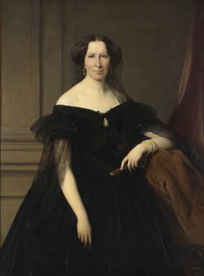 Portrait de madame Joseph-Gustave Allard (1811-1886), 1858, Louis Gallait