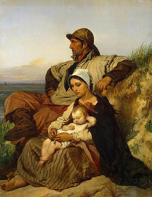 La Famille du pêcheur, 1848, Louis Gallait