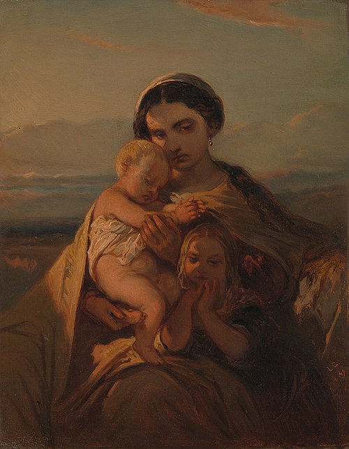 De Avond (le soir), 1849, Louis Gallait