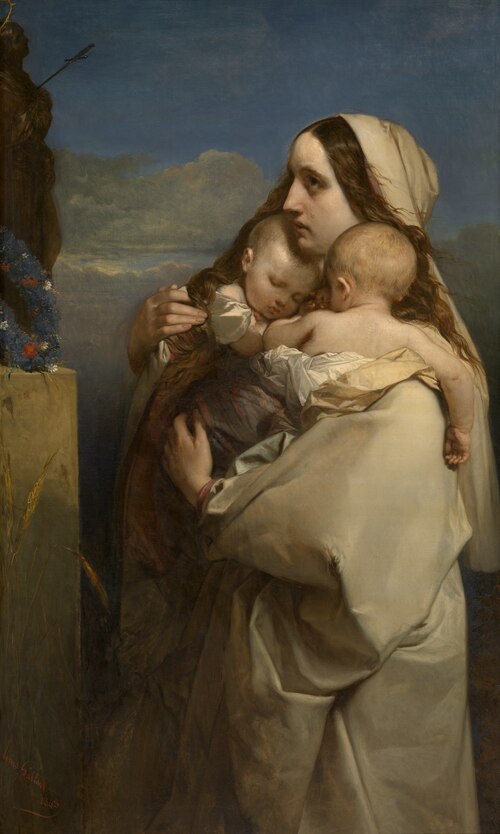The Unfortunate Mother, 1843, Louis Gallait