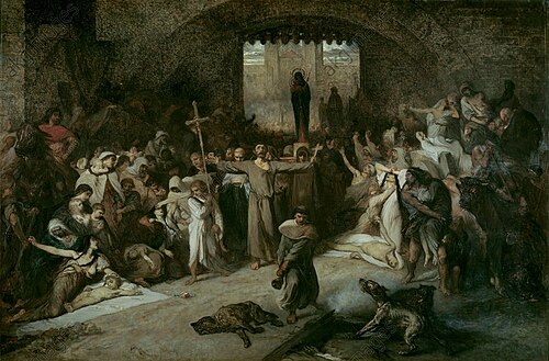 La peste à Tournai en 1092, 1852, Louis Gallait