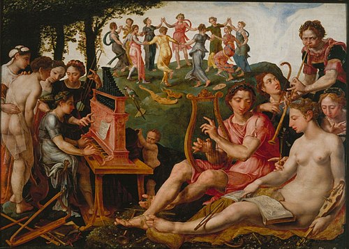 Apollo and the Muses, , Maarten van Heemskerck