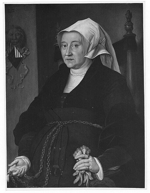 Portrait of Margaretha van Binchem, second wife of Aert van der Goes, 1541, Maarten van Heemskerck
