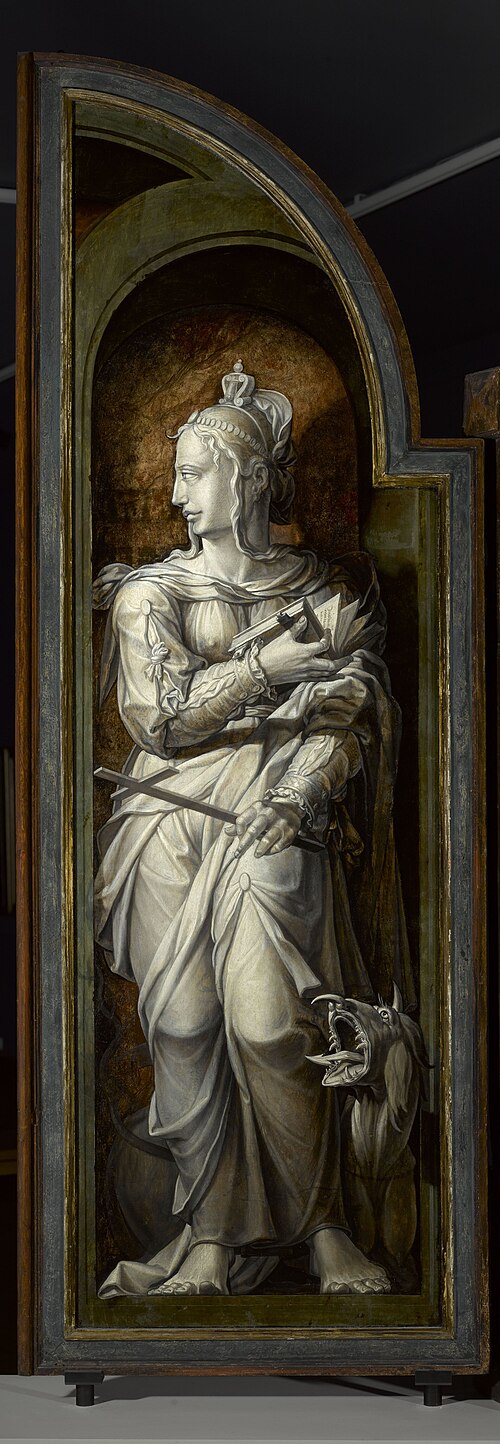 Sainte Marguerite d'Antioche., 1544, Maarten van Heemskerck