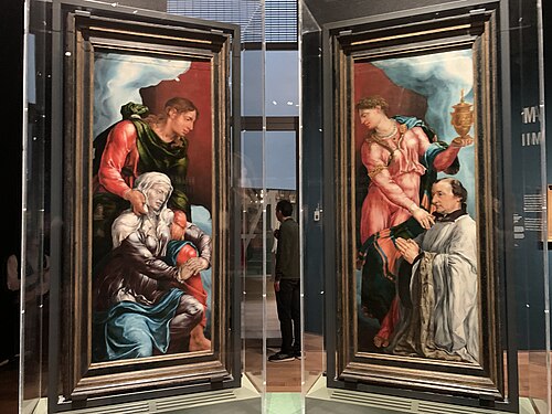 Two Shutters from a Triptych, , Maarten van Heemskerck