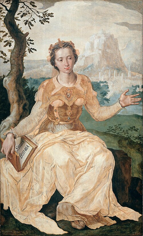 Aile d'un triptyque avec la sibylle d'Erythrée, 1564, Maarten van Heemskerck