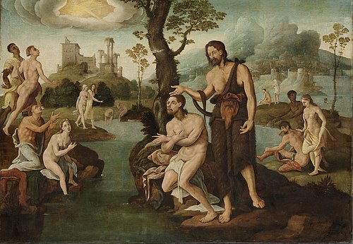 The Baptism of Christ, 1560, Maarten van Heemskerck