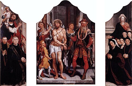 Triptych with Ecce Homo, 1559, Maarten van Heemskerck
