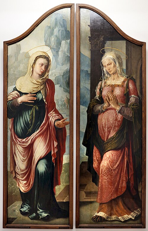 Visitation, Virgin and Elisabeth, 1550, Maarten van Heemskerck