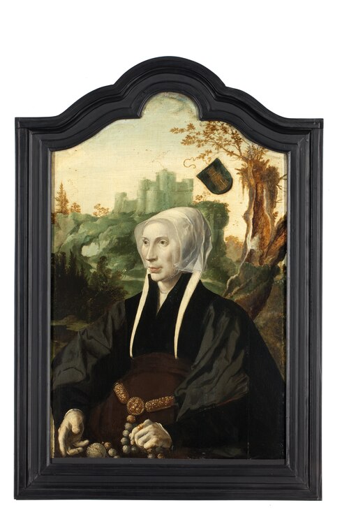 Portrait of Emme 't Hoen van Souburgh (..-1563), 1539, Maarten van Heemskerck