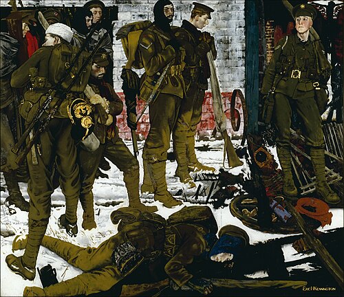 The Kensingtons at Laventie, 1915, Eric Kennington